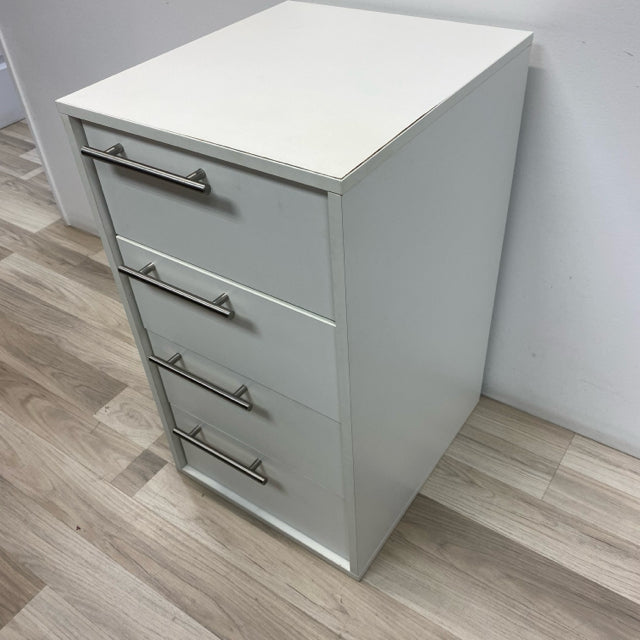 White Cabinet with 4 drawers