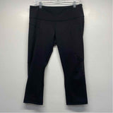 Lululemon Size 10-M Women's Black Solid Capri Leggings Activewear Pants