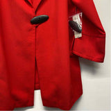 Ali Miles Women's Size M Red Solid Single Button Jacket