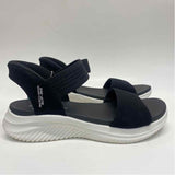 Skechers Size 7 Women's Black Solid Strappy Sandals