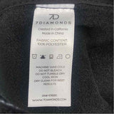 7 Diamonds Women's Size XXL Black Solid Zip Up Vest