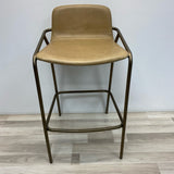 Tan Leather Stool