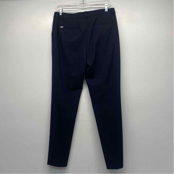 DKNY Size 4 Women's Navy Solid Straight Leg Trouser Pants