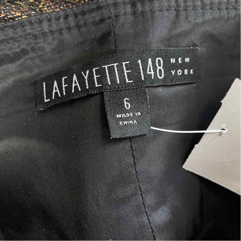 Lafayette 148 Size 6 Women's Black Tweed Pencil Skirt