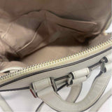 Michael Kors White Pebbled Leather Backpack Handbag