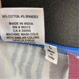 Parsley & Sage Size L Women's Blue-Multi Patchwork Maxi Dress