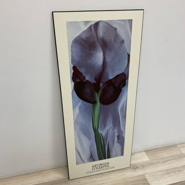 Wood Wall Decor Georgia O'Keefe Dark Iris No. 1