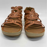 Baretraps Size 7.5 Women's Brown Cut Out Gladiator Sandals