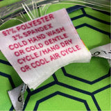 Gretchen Scott Size M-L Women's Navy-Green Geometric Shift Dress