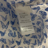 Frank & Eileen Est 1947 Size L Women's Blue-White Print Button Up Shirt