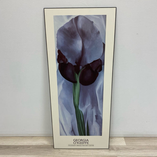 Wood Wall Decor Georgia O'Keefe Dark Iris No. 1