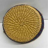 Natural Purple Wicker Basket