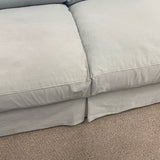 Crate and Barrel  Sofa with Green Slipcovered