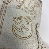 Ariat Fatbaby Size 7 Women's Off White Embroidered Western Boots