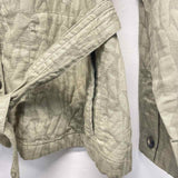 Chico's Women's Size Xl Green Pattern Button Up Jacket