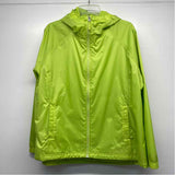 LL Bean Women's Size Xl Lime Solid Zip Up/Hoodie Jacket