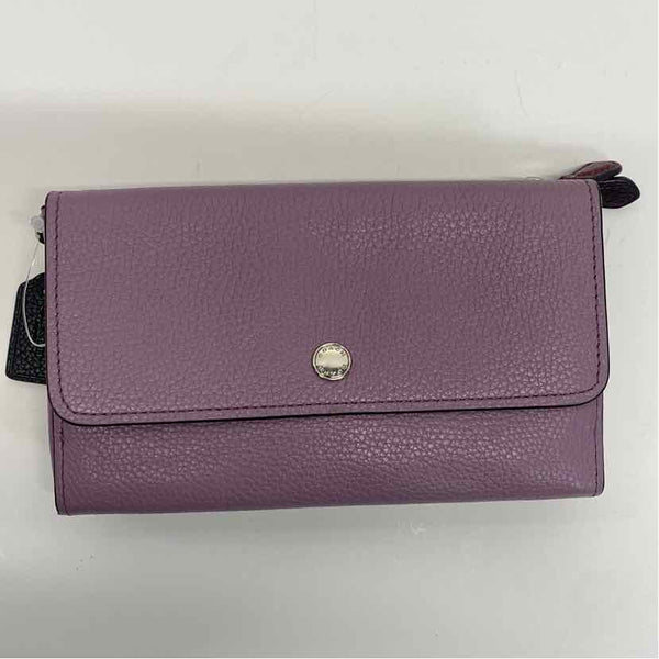 Coach Lilac- Burgundy Leather Wallet