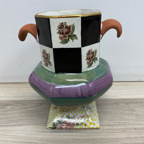 Mackenzie Childs Multicolor Vase