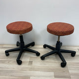Teknion Spinner Red Fabric Solid Stool