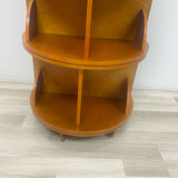 Brown Wood Carousel  Bookshelf Display