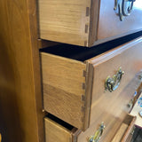 Unique Furniture Makers High Boy Brown Wood Dressers/Chest