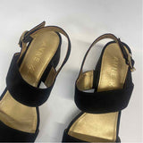 Anne Klein Size 7.5 Women's Black Solid Strappy Sandals