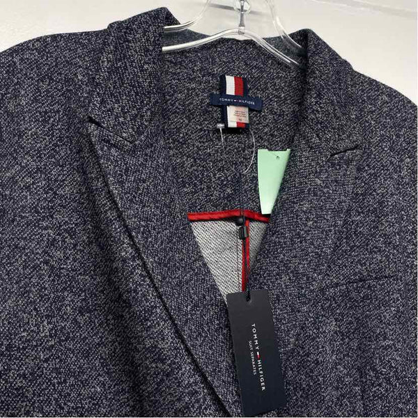 Tommy Hilfiger Women's Size 12-L Navy-White Tweed Blazer Jacket