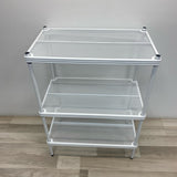 White 3 level Metal Shelf