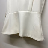 XOXO Women's Size M White Solid Zip Up Vest