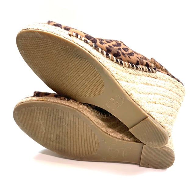 Kelsi Dagger Women's Size 6.5 Brown-Tan Animal Print Pep Toe Shoes