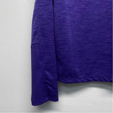 Nike Dri-FIT Size S Women's Purple Tweed Long Sleeve Crew Neck Activewear Top