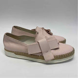 Tods Size 37-6.5 Women's Light Pink Solid Espadrille Shoes
