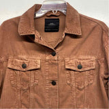 Zara Women's Size S Rust Solid Button Up Jacket