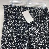 Fabletics Size Xl Women's Black-White Pattern Leggings Activewear Pants