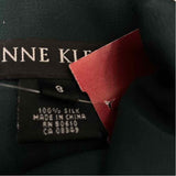 Anne Klein Size 8-M Women's Dark Green Solid Fit And Flare Dress