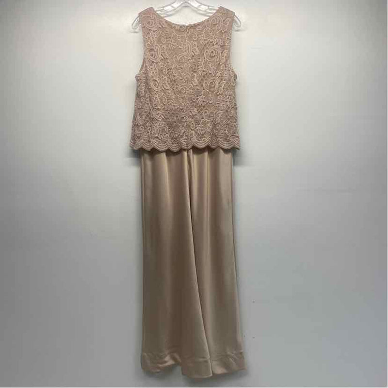 Alex Evenings Size 12-L Women's Champagne Lace Maxi Dress – Treasures Upscale Consignment