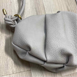 By Anthropologie Gray Faux Leather Pebbled Shoulder Handbag