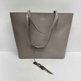 Kate Spade Light Gray Solid Tote Handbag