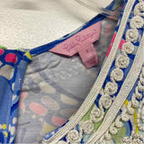 Lilly Pulitzer Size 4-S Women's Blue-Multi Pattern Shift Dress