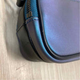 Tumi Voyager Blue Leather Iridescent Crossbody Handbag