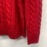 Polo by Ralph Lauren Size M Women's Red Solid Turtle Neck Sweater