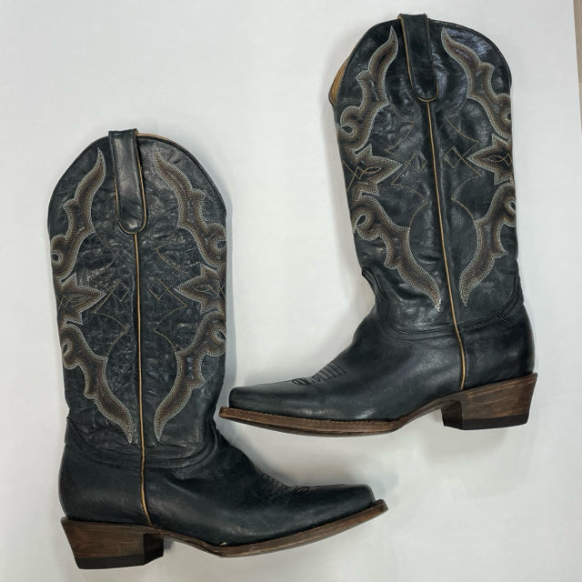 Idyllwild Size 8.5 Women's Black-Multi Embroidered Western Boots