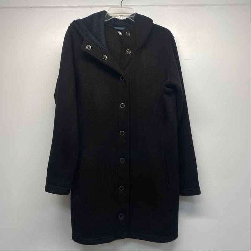 Kuhl Women's Size L Black Solid Button Up Coat