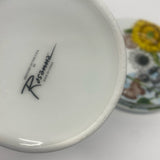 Rosanna White-Multicolor Ceramic Cup and Saucer