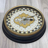Mackenzie Childs Black-Beige Clock
