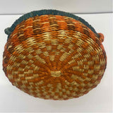 Alaffia Baskets Orange-Green Savannah Grass Basket