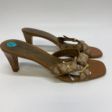 Etienne Aigner Women's Size 7.5 Brown Signature High Heel Sandals