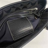 Coach Black Canvas Monogram Shoulder Handbag