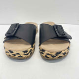 Naturalizer Size 7 Women's Black Pattern Slide Sandals