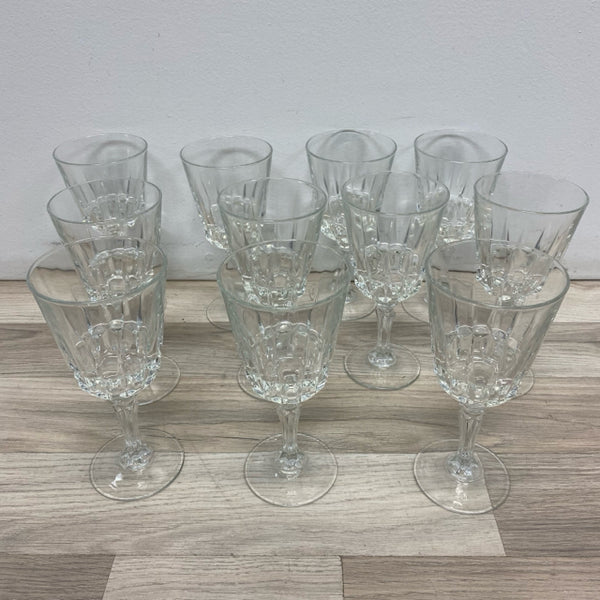 Clear Stemmed Wine Glass - Set of 11